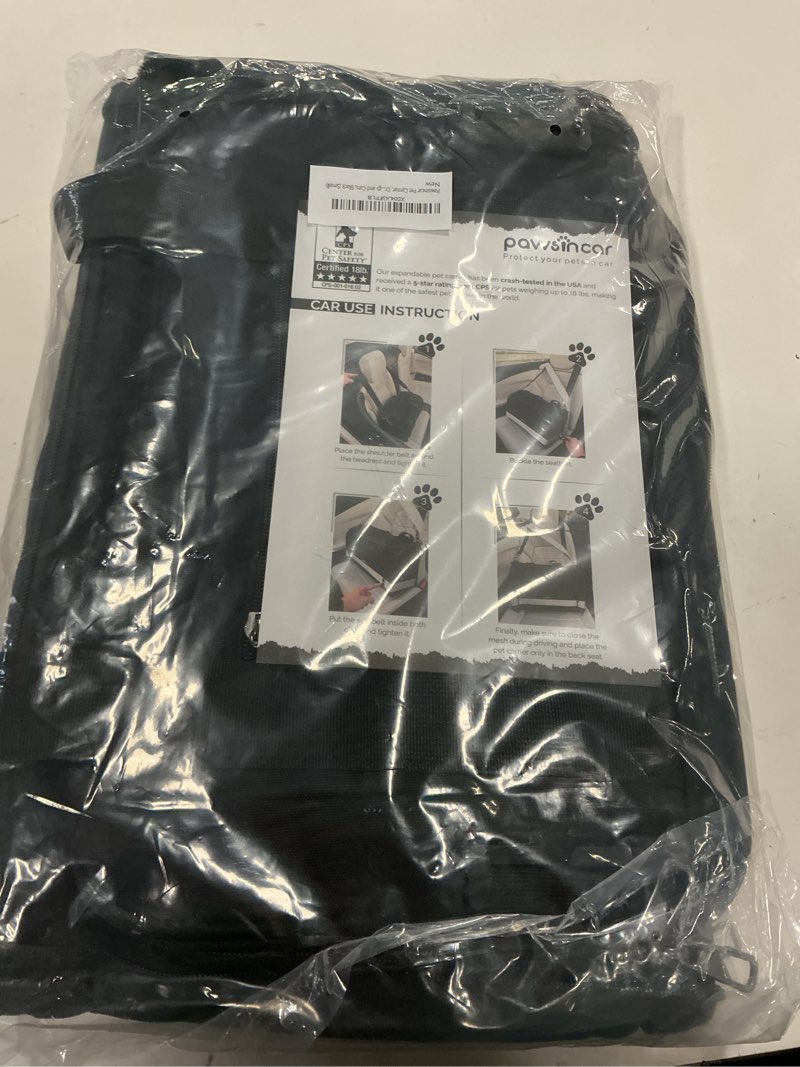 Condition photo showing New/Like New for Premium Cat Carrier Soft & Small Dog Car Seat | TSA Airline Approved, Expandable, Upgraded Zipper Locks, Exclusive Fan Pocket, Excellent Ventilation | Best for Air, Car & Daily Travel (Pet Up to 9lbs) S-For Under 9lbs (17X11X11)