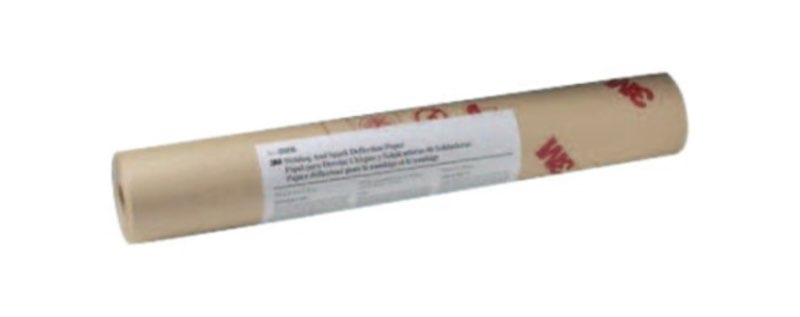 3m welding and spark deflection paper 05916  flame retardant  adhesive backing  repositionable  24 in x 150 ft