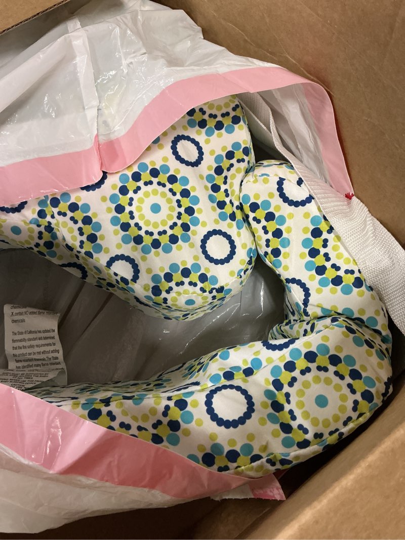 Condition photo showing Good Condition for my brest friend original nursing pillow enhanced ergonomics essential breastfeeding pillow support for mom & baby w/ convenient side pocket, double straps & slipcover, sparkles sparkles original