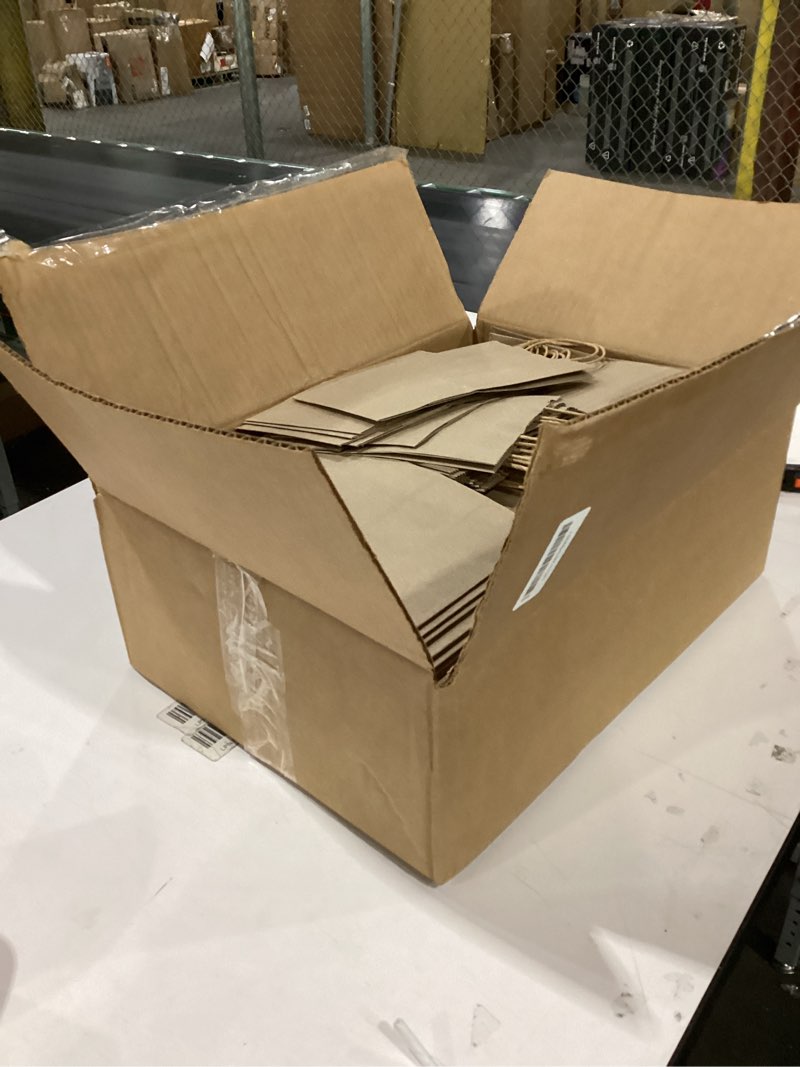 Condition photo showing New/Like New for METRONIC Brown Paper Bags 200 Pack 5.25x3.75x8 inch,Small Kraft Bulk Gift Bag with Handles Recycled 