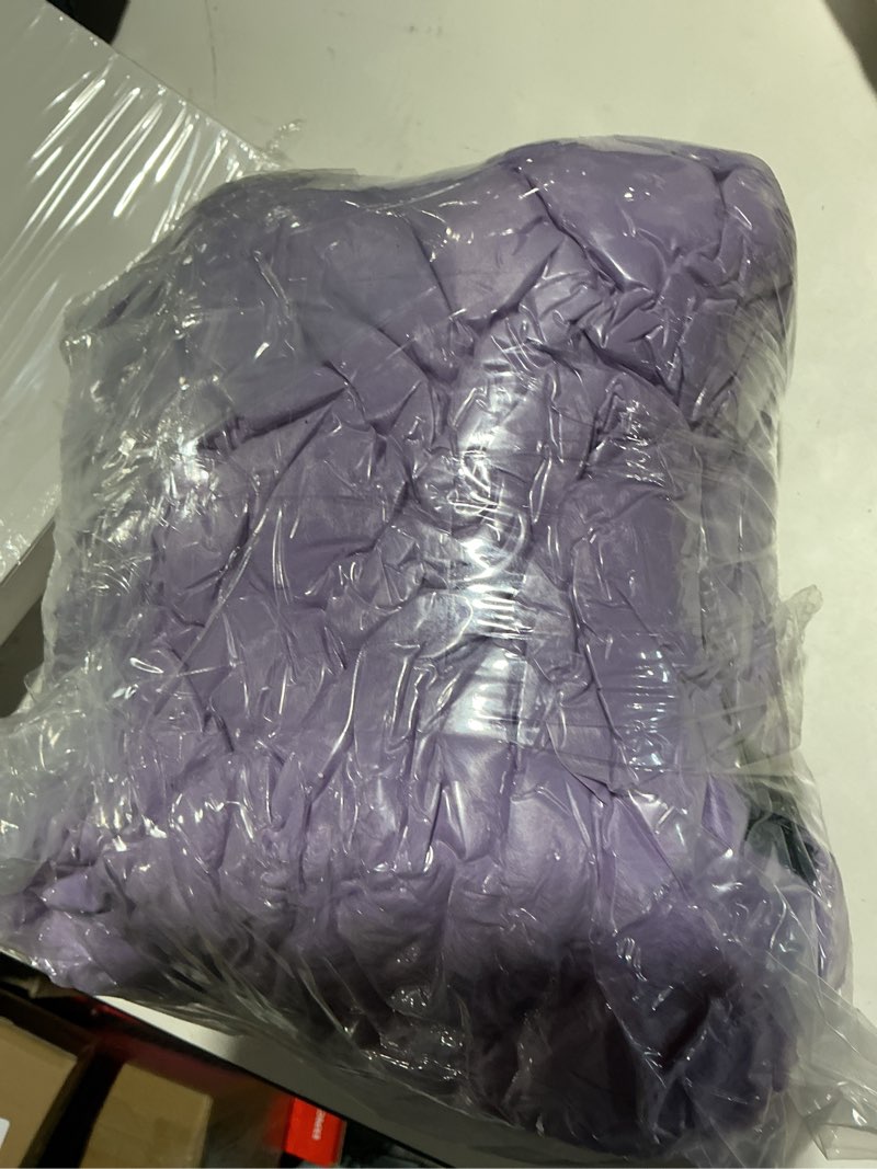 Condition photo showing As Is for car pillow for kids, travel pillow for car, car sleeping pillow for kids and adults with adjustable strap, car travel essentials, road trip pillow for head and neck support, purple