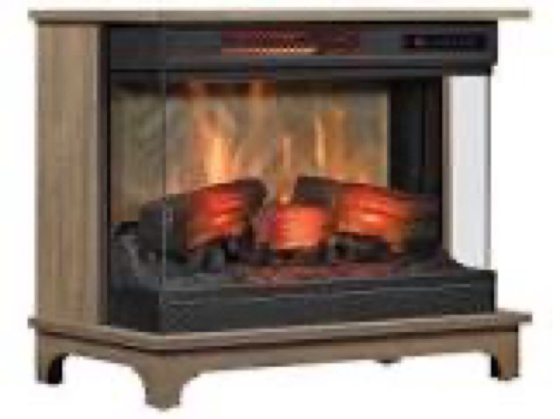 Panoglow electric fireplace antique oak
