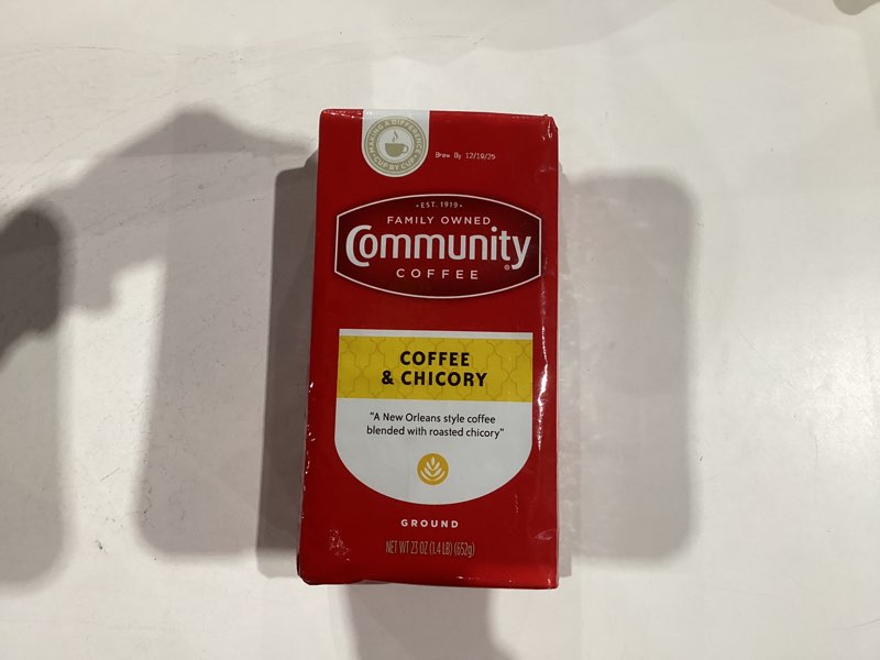 Condition photo showing New/Like New for Community Coffee Coffee & Chicory Blend 23 Ounce, Medium Dark Roast Ground Coffee, 23 Ounce Bag (Pack of 1)