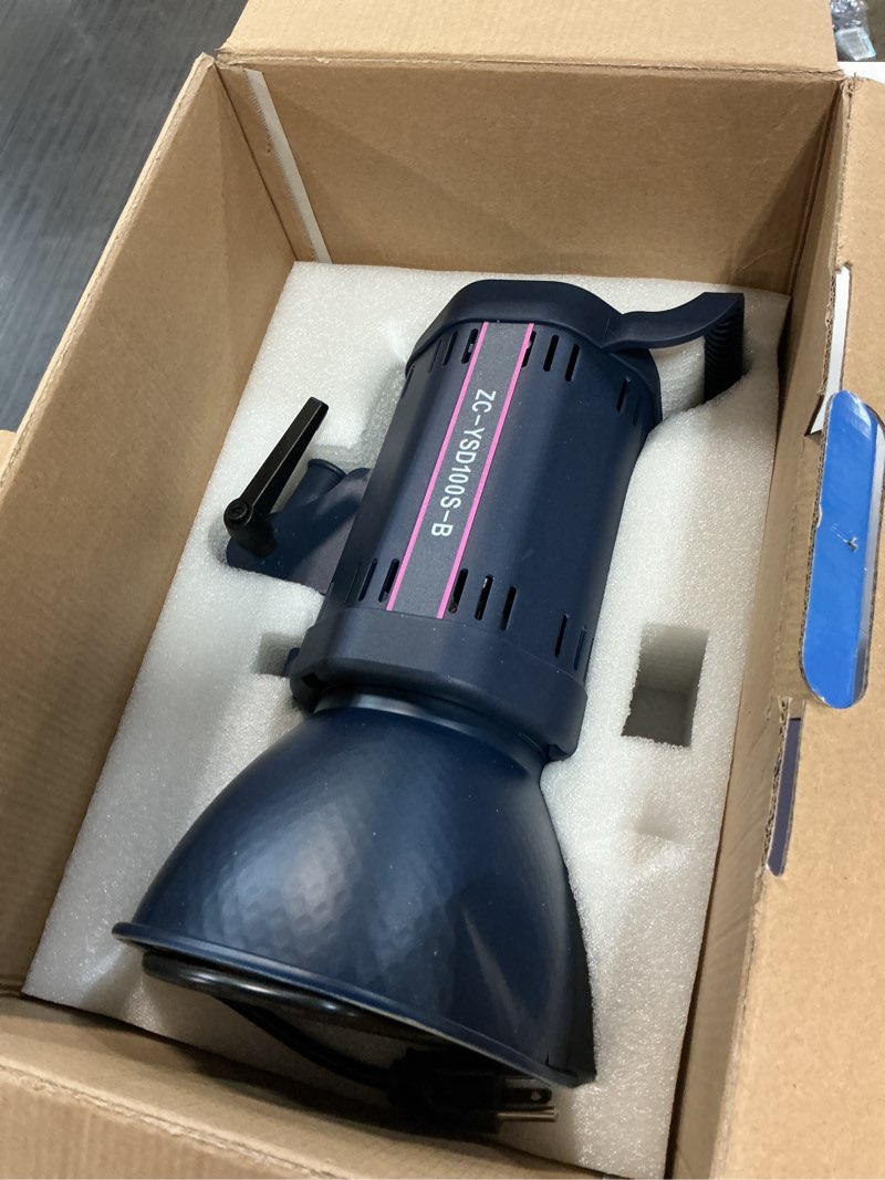 Condition photo showing Good Condition for 100w led video light with 2.4g&app control cob bi color 2700k-6500k,?9000lm,cri?97,photography continuous output lighting with 12 scenes?studio light with dual power suport lighting b0dznprksp