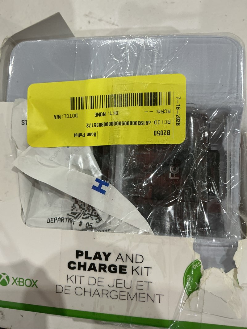 Condition photo showing As Is for powera play & charge kit - xbox series x|s/xbox one