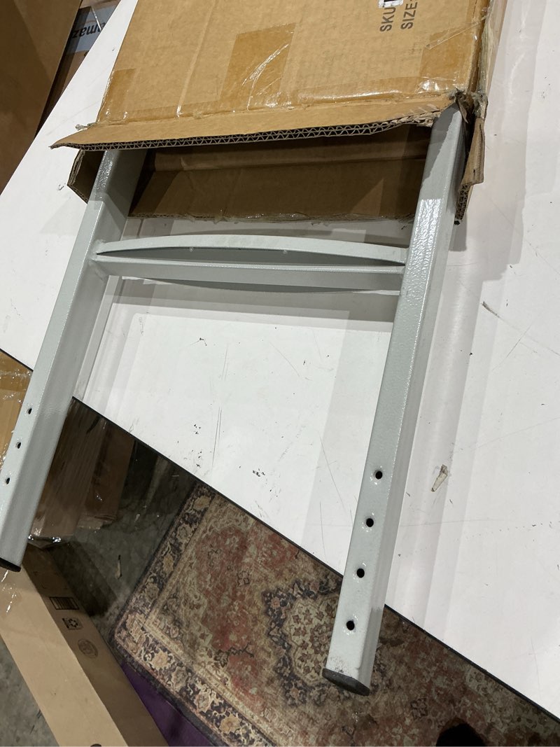 Condition photo showing As Is for jy performance rv bunk bed ladder, 55 inch anti-slip aluminum bunk ladder, heavy duty 330 lbs max capacity, extra wide foot steps, integrated hooks for camper motorhome trailer, white white 55 in