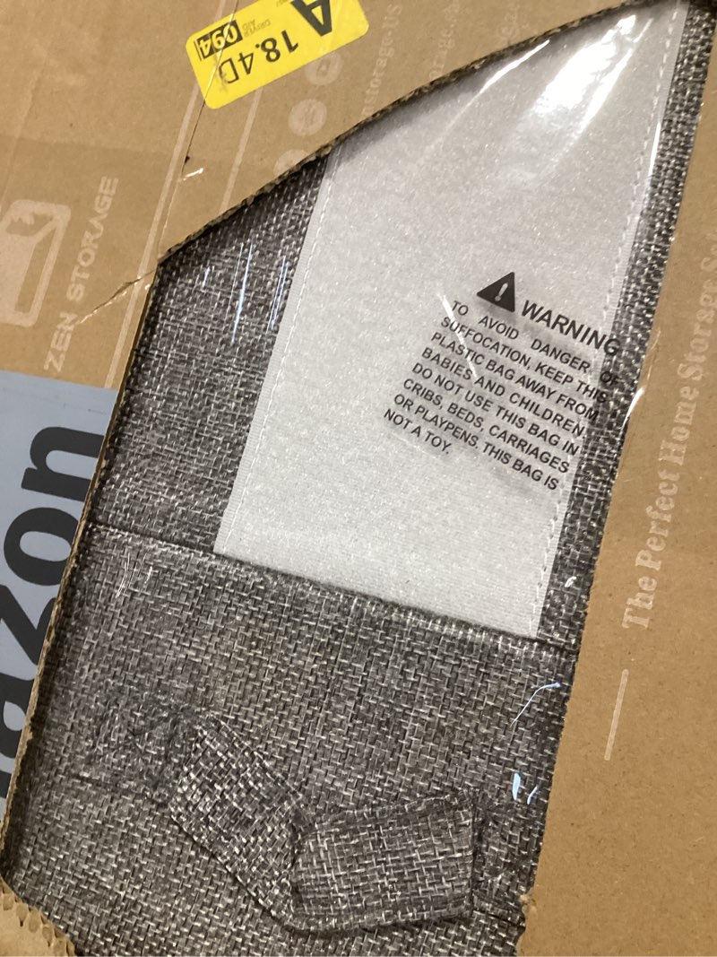 Condition photo showing Good Condition for 6Pack Sheet Organizers and Storage - King/Queen Size Sheet Storage Organizer with Window, Foldable & Dustproof Sheet Organizer for Linen Closet for Summer Blankets & Sheet Sets,Grey Grey 6 Pack