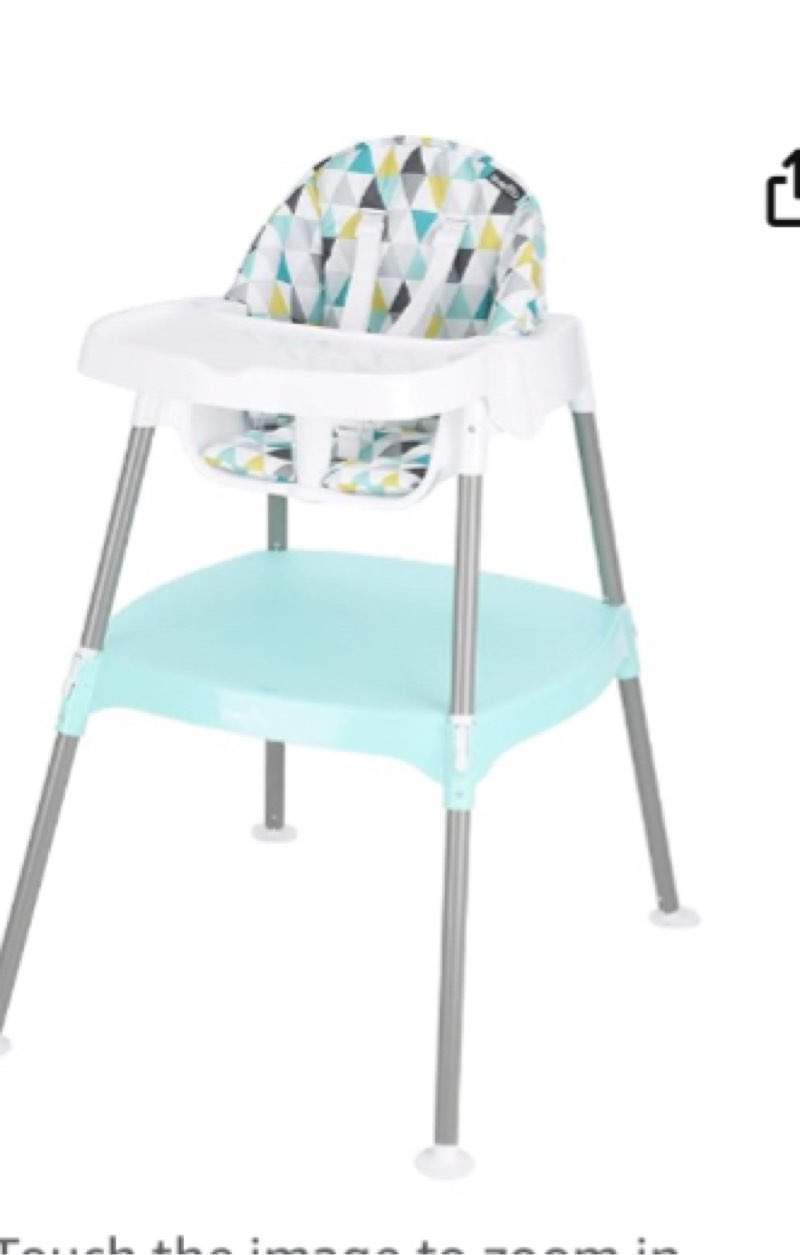 Evenflo 4-in-1 Eat & Grow Convertible High Chair, Polyester