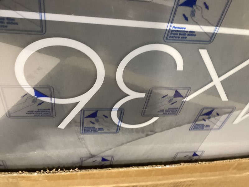 Condition photo showing New/Like New for Americanflat 24x36 Poster Frame with Polished Plexiglass - Streamline Collection - Thin Border Picture Frame for Wall Display - Hanging Hardware Included - Black 24x36 Black