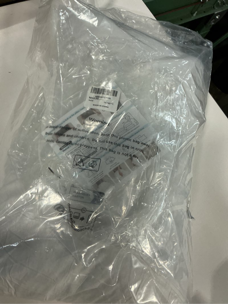 Condition photo showing Good Condition for MIULEE Feather Pillow Insert 14x22, Decorative Down Feather Fluffy Throw Pillow Cotton Fabric for Living Room Sofa Bed 1 14x22 Inch