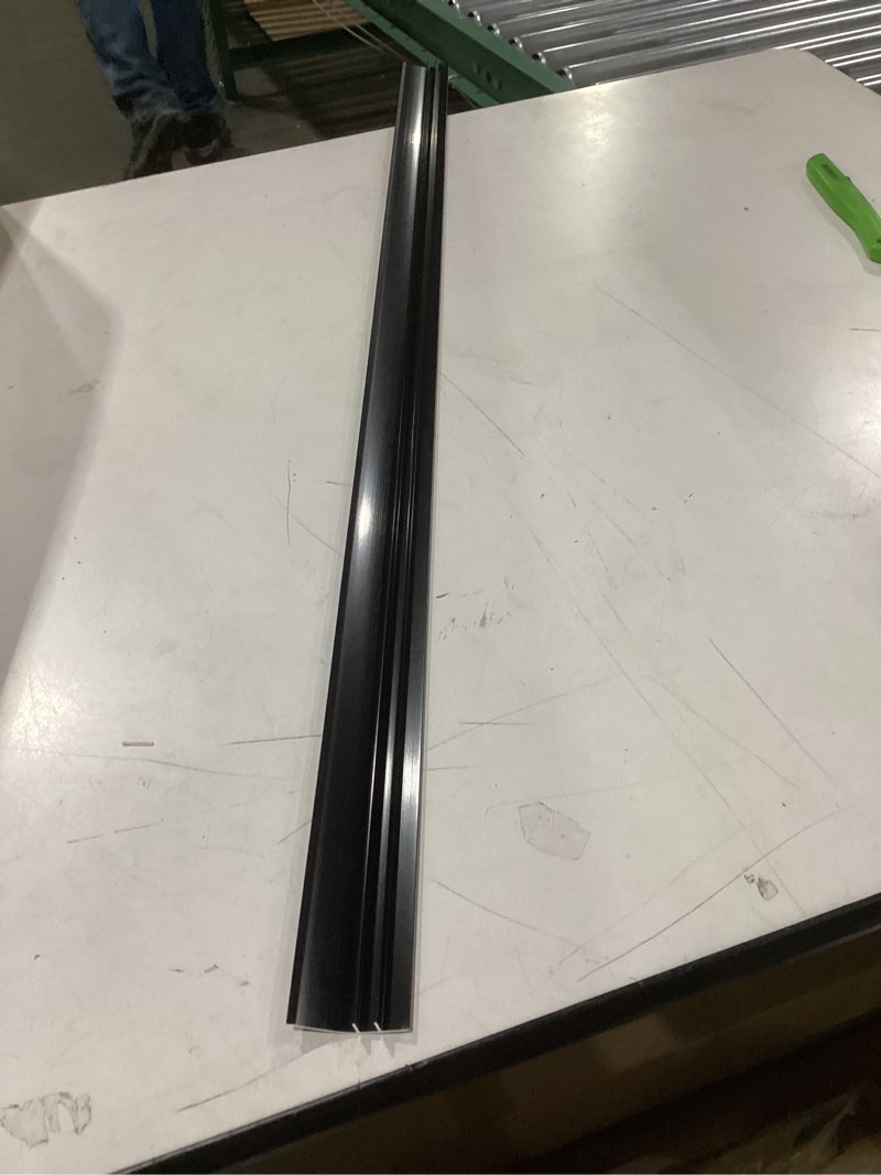 Condition photo showing Good Condition for Aluminum Floor Transition Strip, Suitable for Doorways Threshold Ramp Tile Laminate Planks, Bridge The Height Between 0.2-0.5 Inch (2.9Ft x 1.7In, Matte Black) 2.9ft x 1.7in Matte Black 1