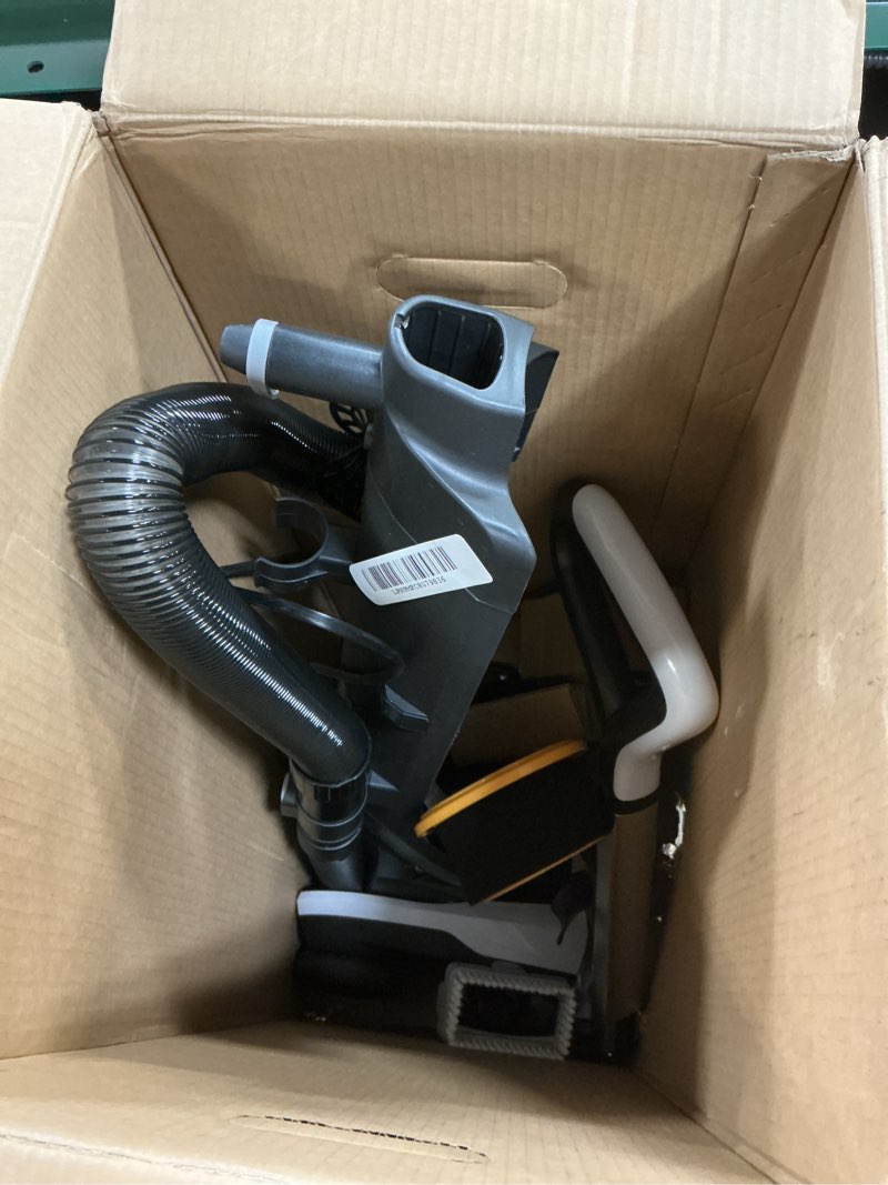 Condition photo showing As Is for ( incomplete missing parts) Hoover MAXLife Elite Swivel Vacuum Cleaner, Bagless Upright Vacuum, HEPA Media Filtration, MAXLife System, WindTunnel Technology, Corded Vacuum Cleaners for Home Use NEW Hoover MAXLife Elite