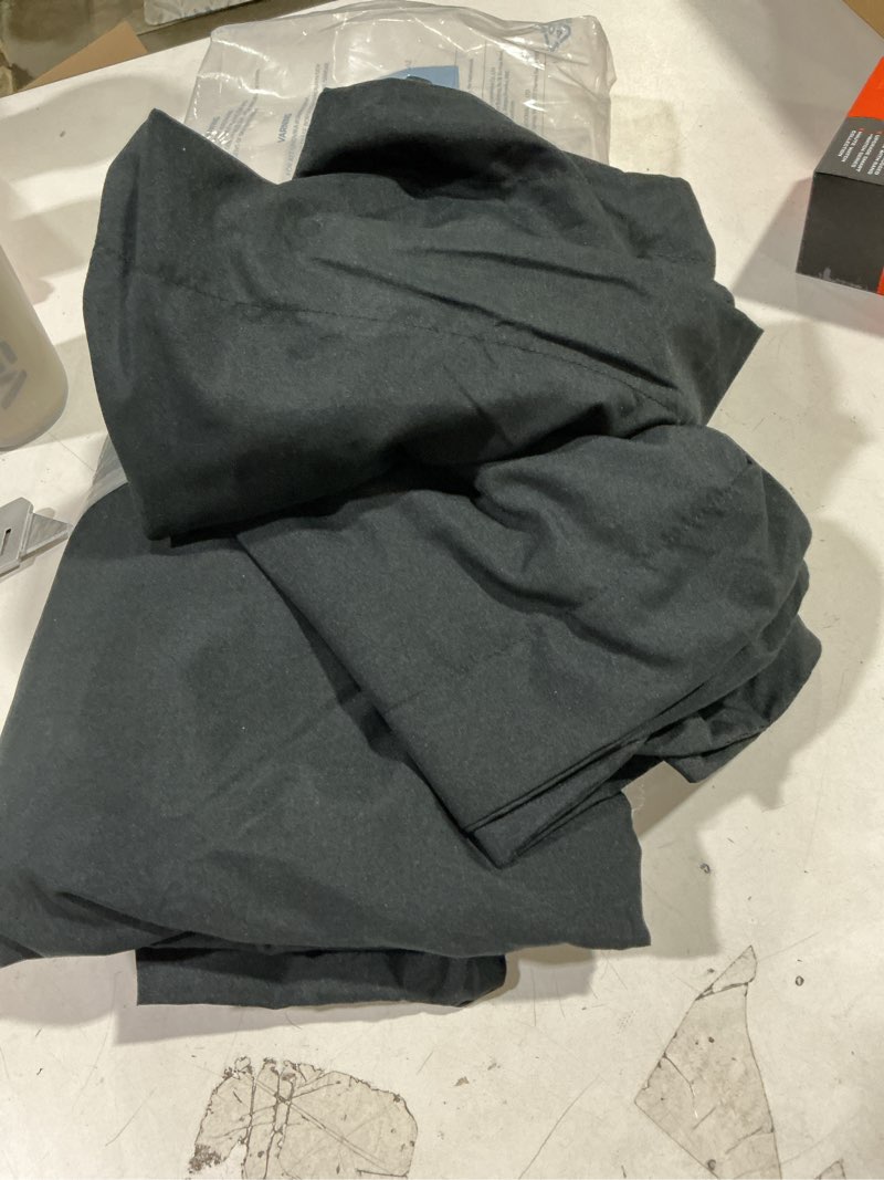 Condition photo showing New/Like New for Bedsure Duvet Cover Queen Size - Soft Double Brushed Bedding Set for Kids & Adults, Zipper Closure, 3 Pieces, Includes 1 Duvet Cover (90"x90") & 2 Pillow Shams, NO Comforter, Black Queen (90" x 90") 05 - Black (No Comforter)