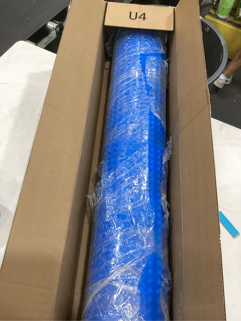 Condition photo showing Good Condition for drydiet 54 sqft uncoupling membrane for tile 1/8''(3mm) thick waterproofing membrane crack prevention anti fracture flooring underlayment for bathroom shower kitchen basement(blue) 54 sqft blue