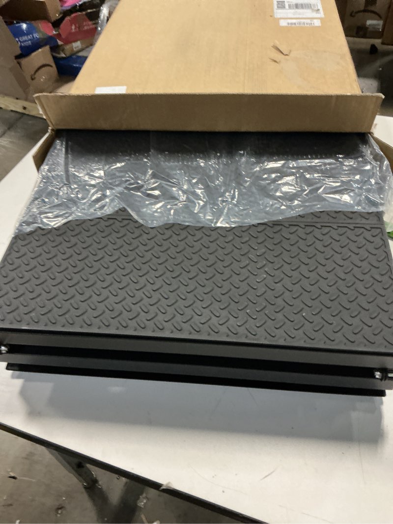 Condition photo showing Good Condition for 71" extra long dog ramp for large dogs, heavy duty metal frame pet ramp for high suvs, trucks and cars, portable folding travel dog ramps with safety latch, supports up to 350lbs