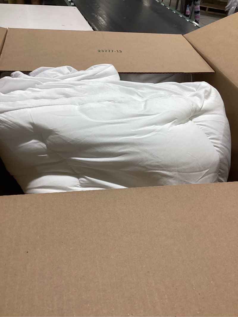 Condition photo showing Good Condition for mattress topper queen for back pain, extra thick mattress pad cover, plush pillow top, deep elastic pocket, white