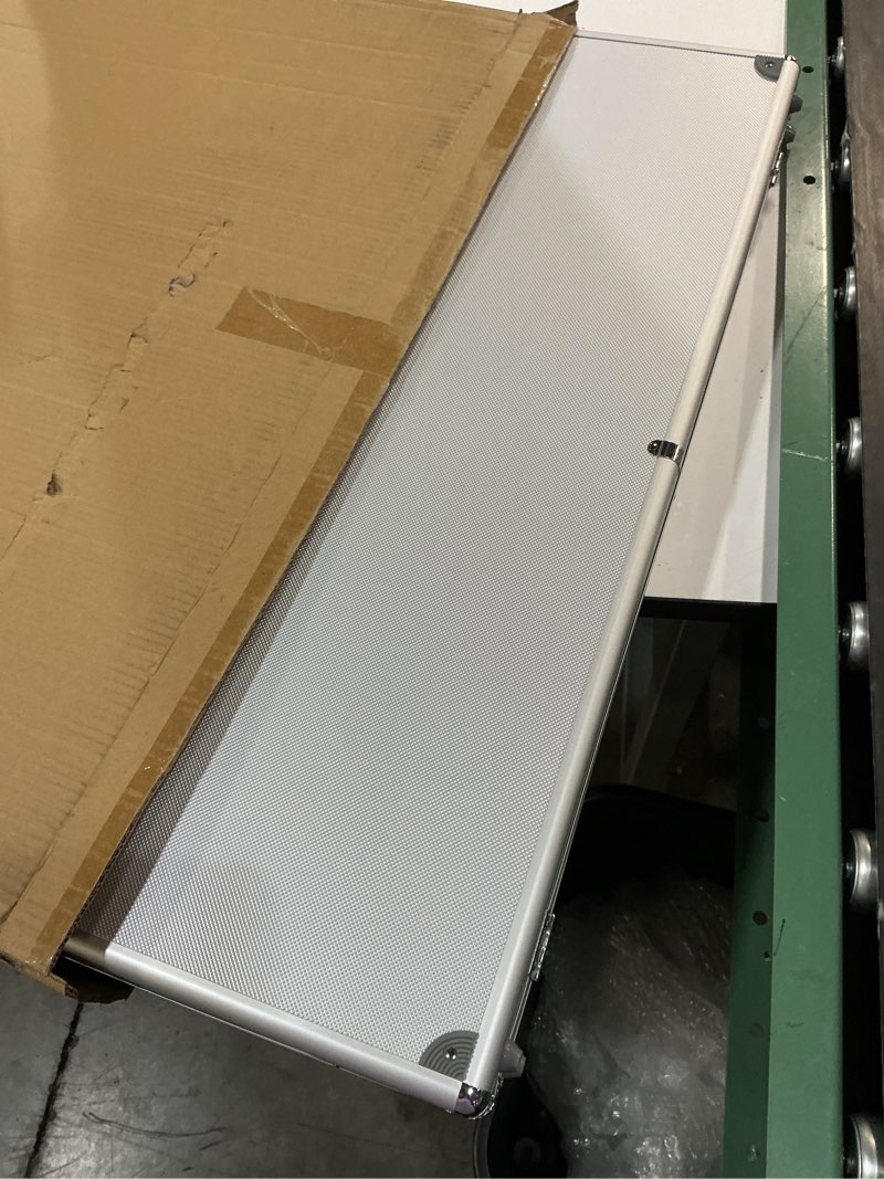 Condition photo showing Good Condition for 34 in x 22 in silver card show display case large aluminum, trading card display case suitable for sports card/tcg/jewelry collection, 1-year coverage silver 34"x22"