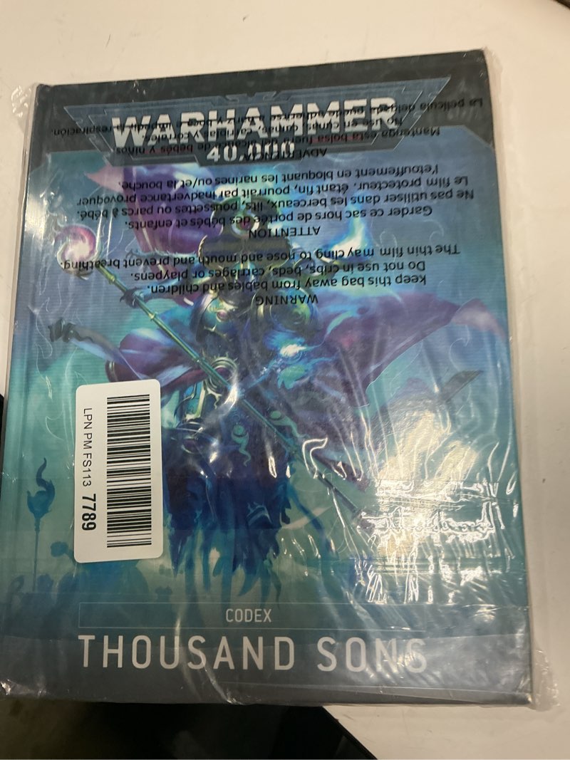 Condition photo showing Good Condition for games workshop warhammer 40k thousand sons codex 10th edition