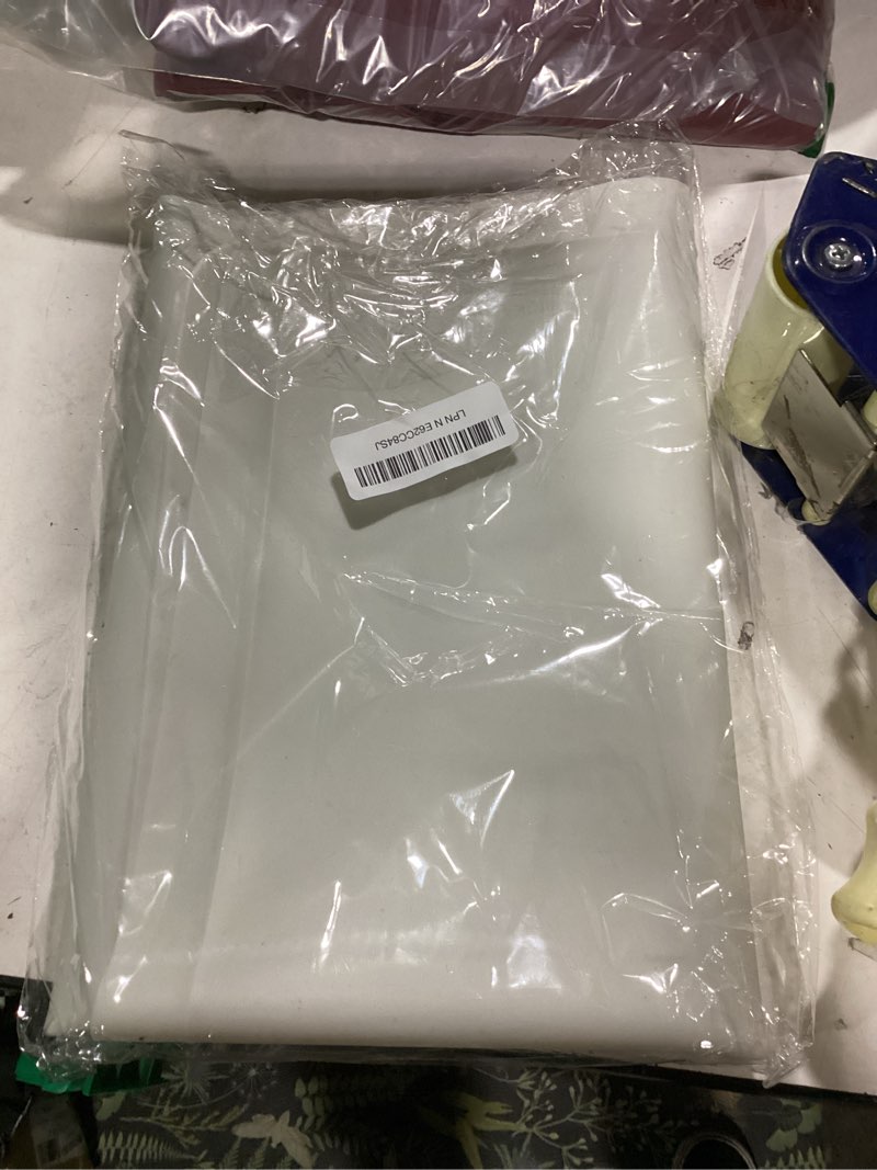 Condition photo showing New/Like New for tidyfriend dog pee pad holder tray - fits up to 24” x 24” pee pad holder for dogs - stable grip, raised edges, quick-wipe silicone surface dog pad holder for indoor flooring protection (light grey) gray 24 x 24 inches