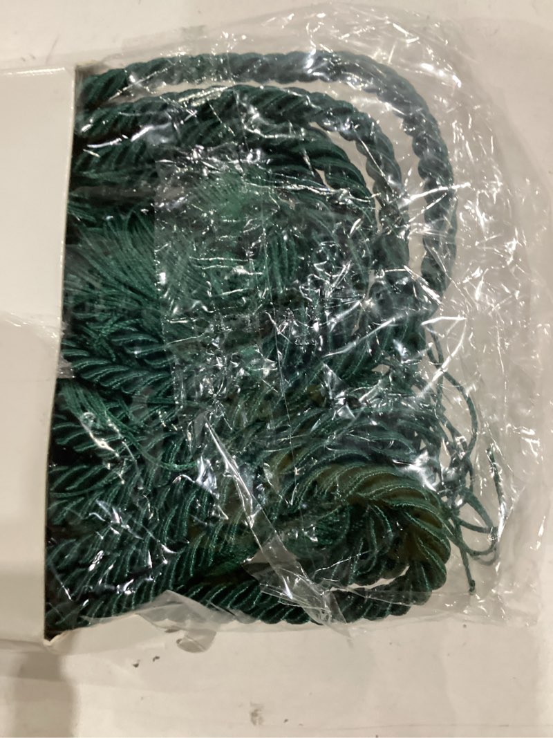 Condition photo showing As Is for boao 6 pcs graduation cords, honor cords, 2026 grad tassel ropes, 67" long braided cord for 2026 grad ceremony decor bachelor gown for student master(forest green)