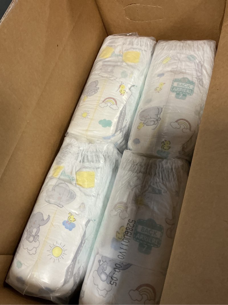 Condition photo showing New/Like New for pampers swaddlers 360 pull-on diapers, size 7, 84 count for up to 100% leakproof skin protection and easy changes