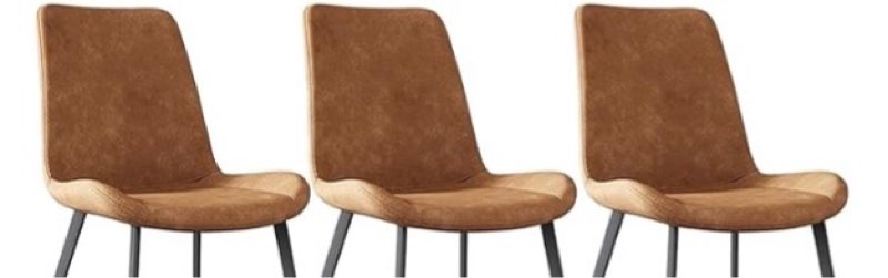 modern dining room chairs living accent chair set, kitchen dining chair set of 4 water proof pu leather living room chair black carbon steel frame kitchen living room lounge counter chairs ( color