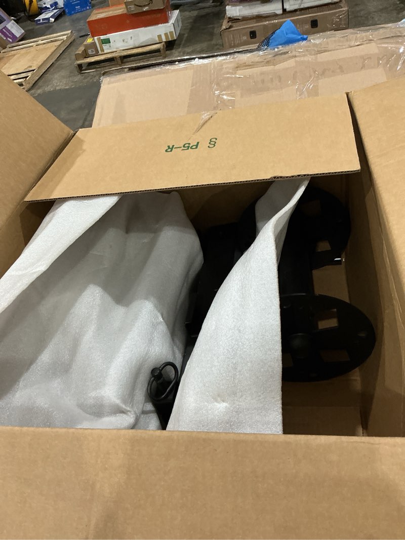 Condition photo showing As Is for item similar)))))))heavy duty double welding cable lead reel, 10\" lockable with fr4 fiberglass rod,fixed side x side, carbon steel construction holds 150ft 1/0 & 125ft 2/0 cables for industrial & truck use