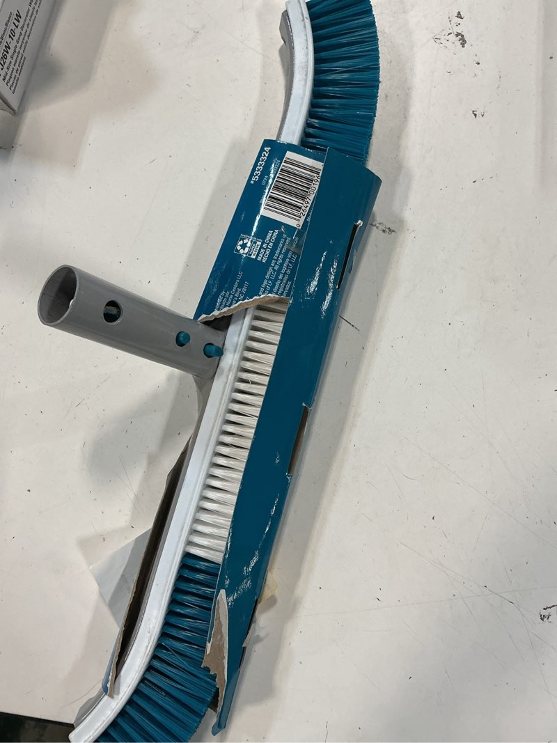 Condition photo showing Good Condition for project source 18-in plastic wall brush pool brush safe for concrete surfaces safe for vinyl surfaces safe for plaster surfaces
