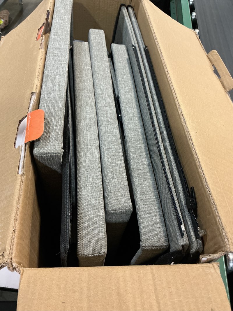 Condition photo showing As Is for Dog Stairs with Storage 23" H, 4-Step Wider Dog Steps for High Beds Window, Folding Sturdy Pet Stairs Gift for Injured Old Dogs Cats, Ramp for Climbing Car Up to 200 lbs,(Gray, No Condo) Gray 4 Steps no Condo(43"D x 17"W x 23"H)