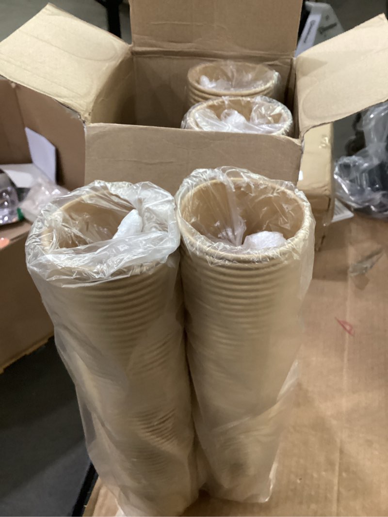 Condition photo showing Good Condition for lamosi 200 pack 8 oz kraft paper cups, brown disposable paper coffee cups, unbleached paper cups for hot/cold beverage party home office kraft-8oz-200pack