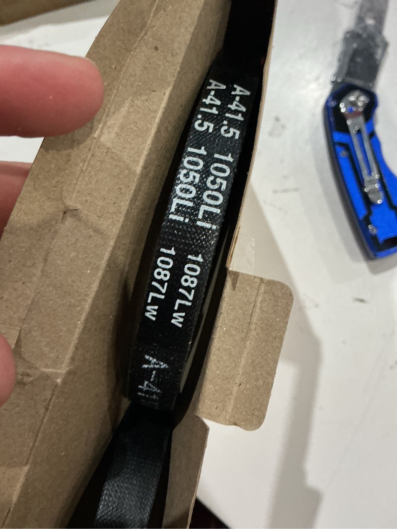 Condition photo showing Good Condition for uxcell a41 1/2 classic wrapped v-belt, 43" outside circumference, black, industrial rubber v-belt a41 1/2 1