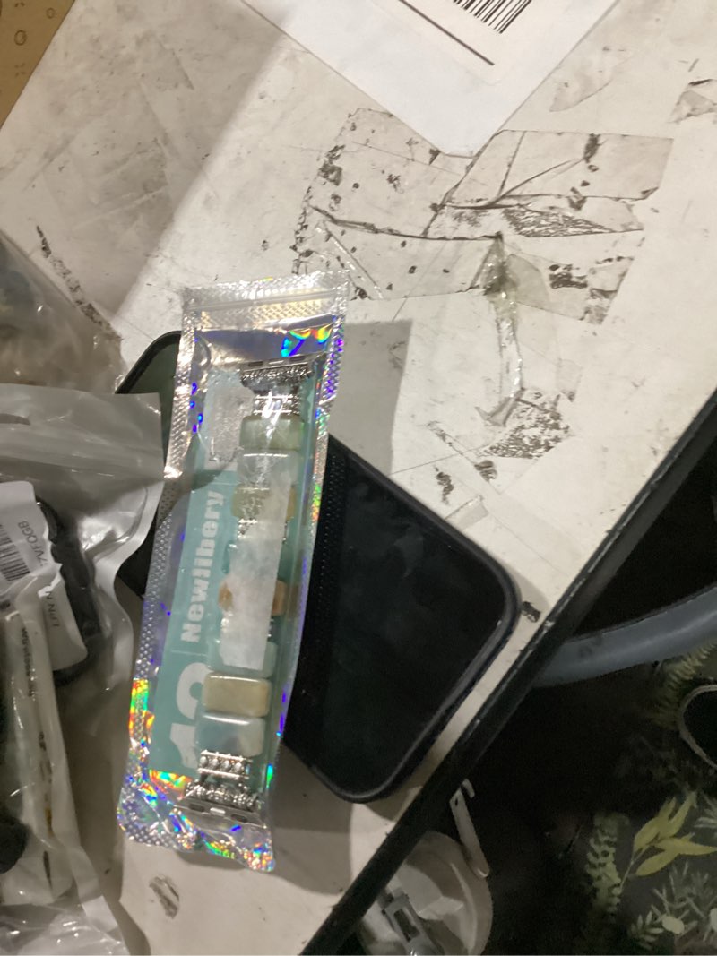 Condition photo showing New/Like New for newlibery beaded natural stone bracelet band women compatible with apple watch 38/40/41/42mm(s10/11) boho elastic western vintage imperial stone strap for iwatch series 11/10/9/8/7/6/5/4/3/2/1/se a5 amazonite 38/40/41/42mm(s10/11)-s (fit 5.3“-5.6”)