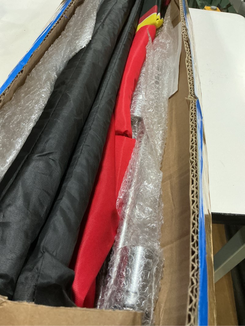 Condition photo showing Good Condition for 3 sets auto repair feather flag with pole kit 15 ft large advertising flags for business outside automotive service brake oil change banner feather signs auto repair shop supplies