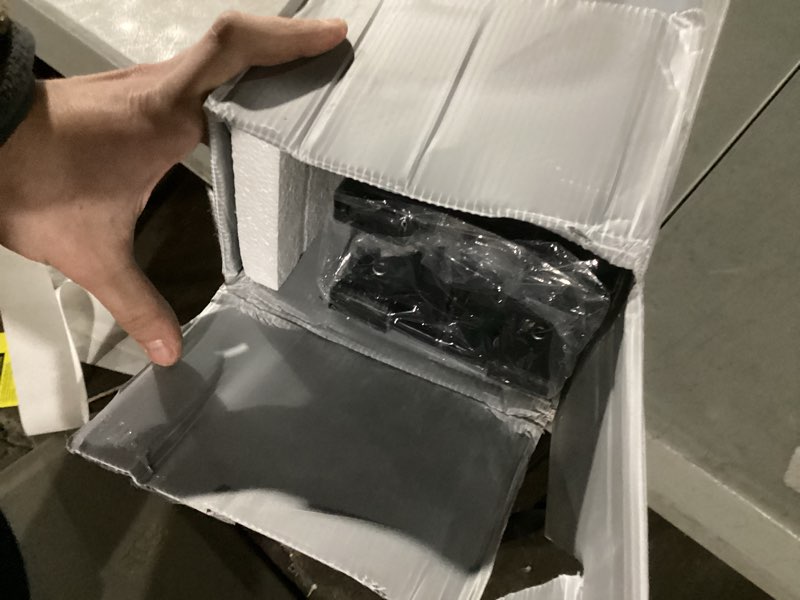 Condition photo showing New/Like New for Metal Bed Frame,Full Size Bed Frame with Storage Space,Heavy Duty Sturdy Mattress Foundation,Easy Assembly,No Box Spring Needed, Black,18 Inch,Full Full 18 Inch