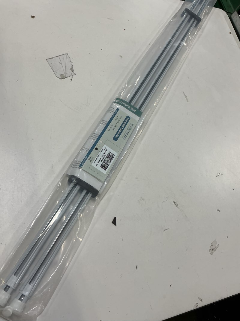 Condition photo showing Good Condition for H.VERSAILTEX 2 Pack Spring Tension Curtain Rods 36-60 Inch Lightweight Tensions Rods Securely in Place; Easy to use/Install for Kitchen/Bathroom/Wardrobe, Durable Sturdy Rods, White 36"-60" (2 PACK) White