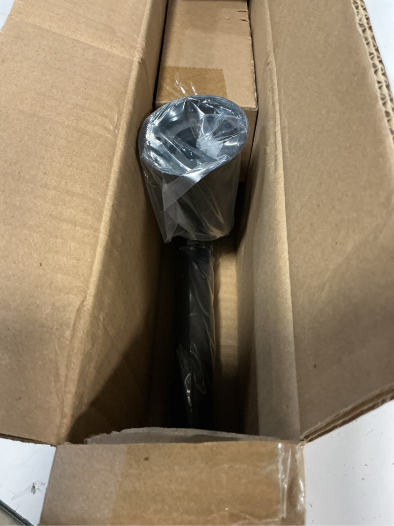 Condition photo showing Good Condition for 1 1/8 inch diameter room darkening curtain rods 48-84”, heavy duty window wrap around drapery rod with aluminum bracket, all accessories, wall mounted ceiling mounted, adjustable length, matte black matte black 48-84"