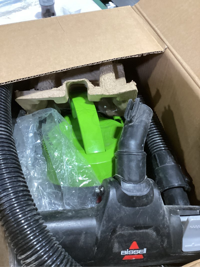 Condition photo showing As Is for Bissell 2156A Zing Canister Bagless Vacuum Zing Canister Lime