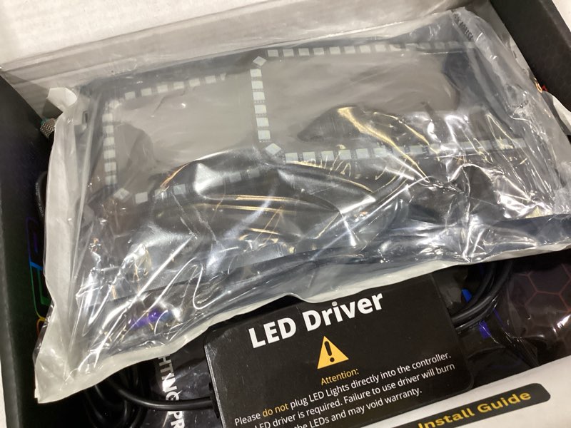 Condition photo showing Good Condition for rgb halo kits multicolored led logo to fit gmc front emblem - illuminated truck logos 2007-2018 sierra models - replacement to fit gmc emblems for trucks - led truck logo emblems - made in usa