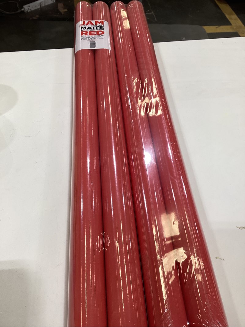 Condition photo showing Good Condition for Red matte wrapping paper set of 2