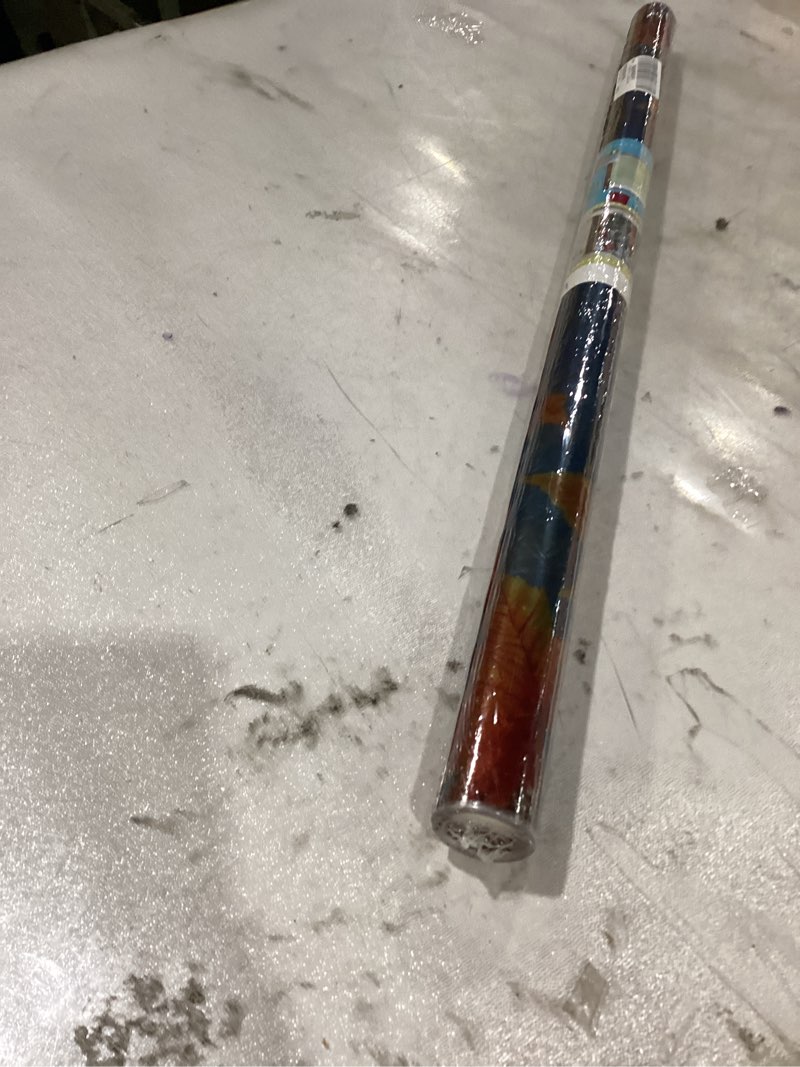 Condition photo showing New/Like New for Rainbow Privacy Window Film 24x36 Inch PVC Yorkshire Dog Window Decals for Glass Windows with Autumn Pumpkin Dessert Scene Window Privacy Film Stained Glass Look Yorkshire Dog Window Film#4