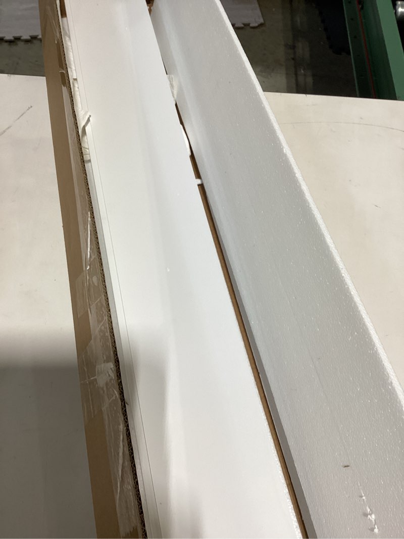 Condition photo showing Good Condition for boswillon 55.1 inches long floating shelves, 2 set rustic wall shelf for bedroom, nursery book shelf with lip, picture ledge shelf for living room, bathroom, kitchen - white white 55.1 in