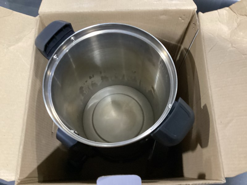 Condition photo showing Good Condition for nutrichef water boiler and hot water dispenser, 8l electric beverage dispenser with safety lock lid, non-drip tap, warm function, food grade stainless steel, home & commercial use, 19"x9"x9", silver 8.5 quarts