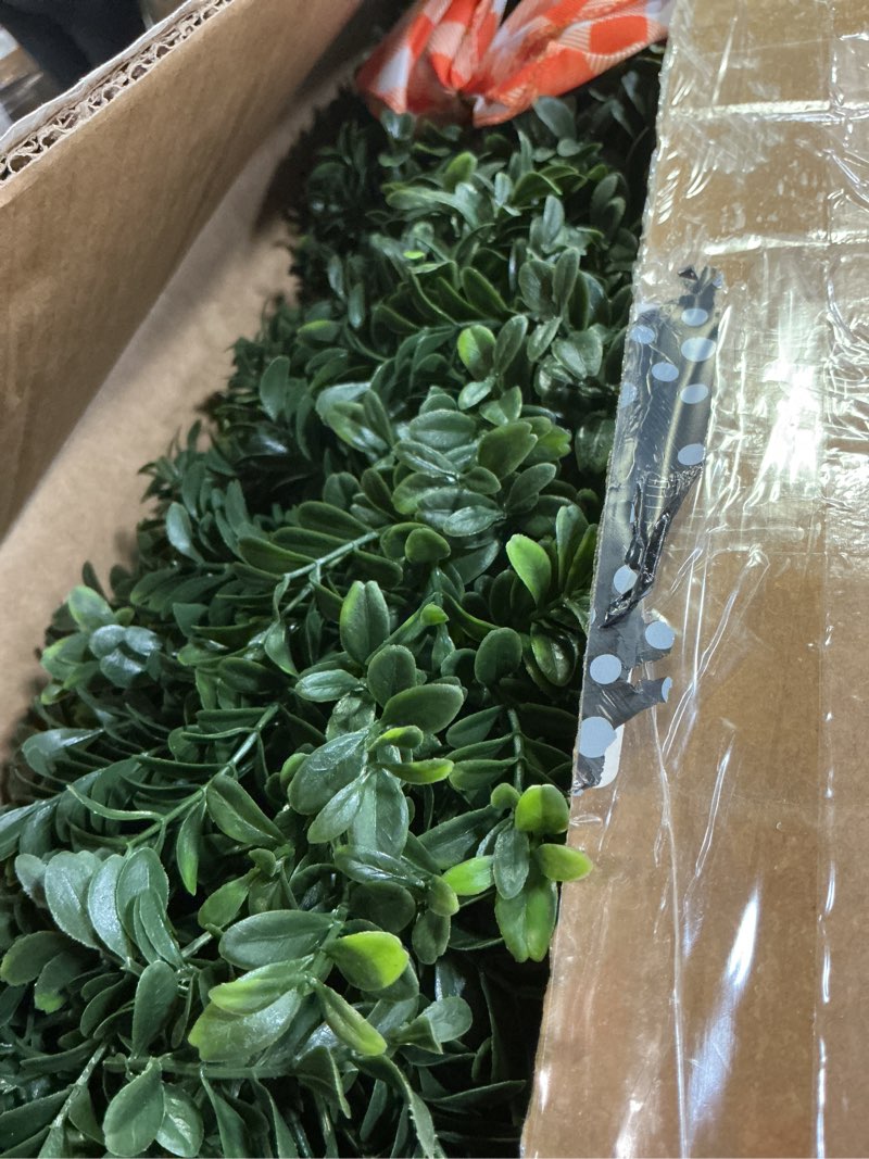 Condition photo showing Good Condition for 30'' artificial bunny-shaped rabbit topiary tree pot uv-resistant bowknot faux boxwood topiaries plant for porch decor outdoor/indoor 2 pack