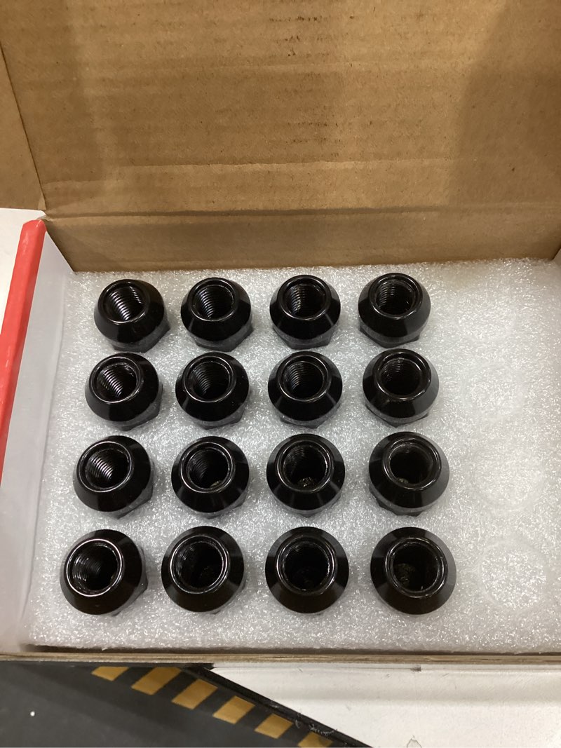 Condition photo showing Good Condition for Sposuit M12x1.5 ATV Lug Nuts - Replacement for Honda Talon, Pioneer 500/700/1000, Polaris Ranger 1000/XP 900, RZR 900/1000/Turbo/Trail, Can-Am X3- Closed End Black Lug Nut(16 Pcs) M12x1.5 16 Pack HexDrive Black