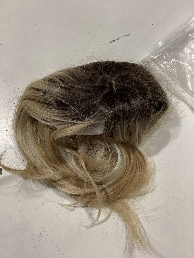 Condition photo showing Good Condition for haircube layered wigs for women synthetic wig blonde with black roots