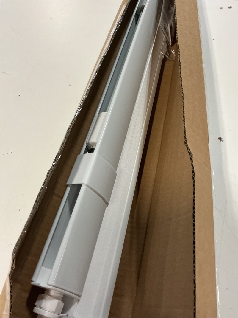 Condition photo showing As Is for cordless cellular shades, no tools no drill light filtering honeycomb shades pleated blinds for windows double curved no-pull honeycomb shade semi-blackout (white, 36" w x 48" h) white 36" w x 48" h
