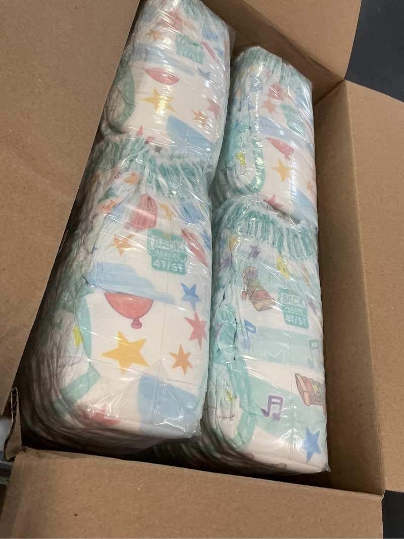 Condition photo showing New/Like New for pampers training pants - easy ups boys & girls bluey - size 4t-5t, 104 count, children's potty underwear (packaging may vary) 4t-5t 104