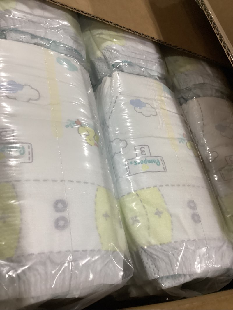 Condition photo showing New/Like New for Pampers Swaddlers Diapers, Size 3 (13-26 lbs), 168 Count, Absorbent, Keeps Baby Dry and Comfortable, Skin Safe Disposable Baby Diaper Size 3 168