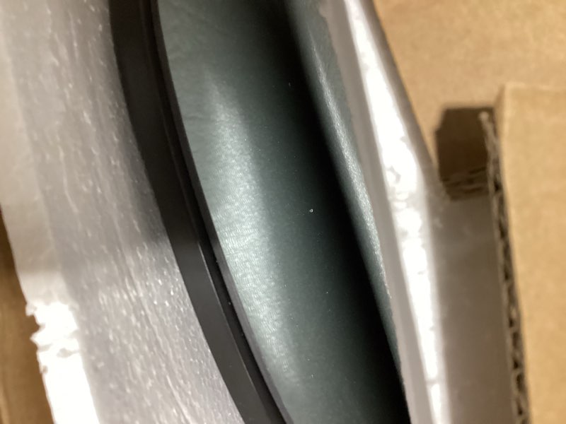 Condition photo showing Good Condition for perfnique irregular wall mirror asymmetrical mirror, 40''x26'' black mirror for bathroom bedroom living room entryway, decorative modern wall decor, wall mounted mirror (black, 40" x 26") black 40"l x 26"w