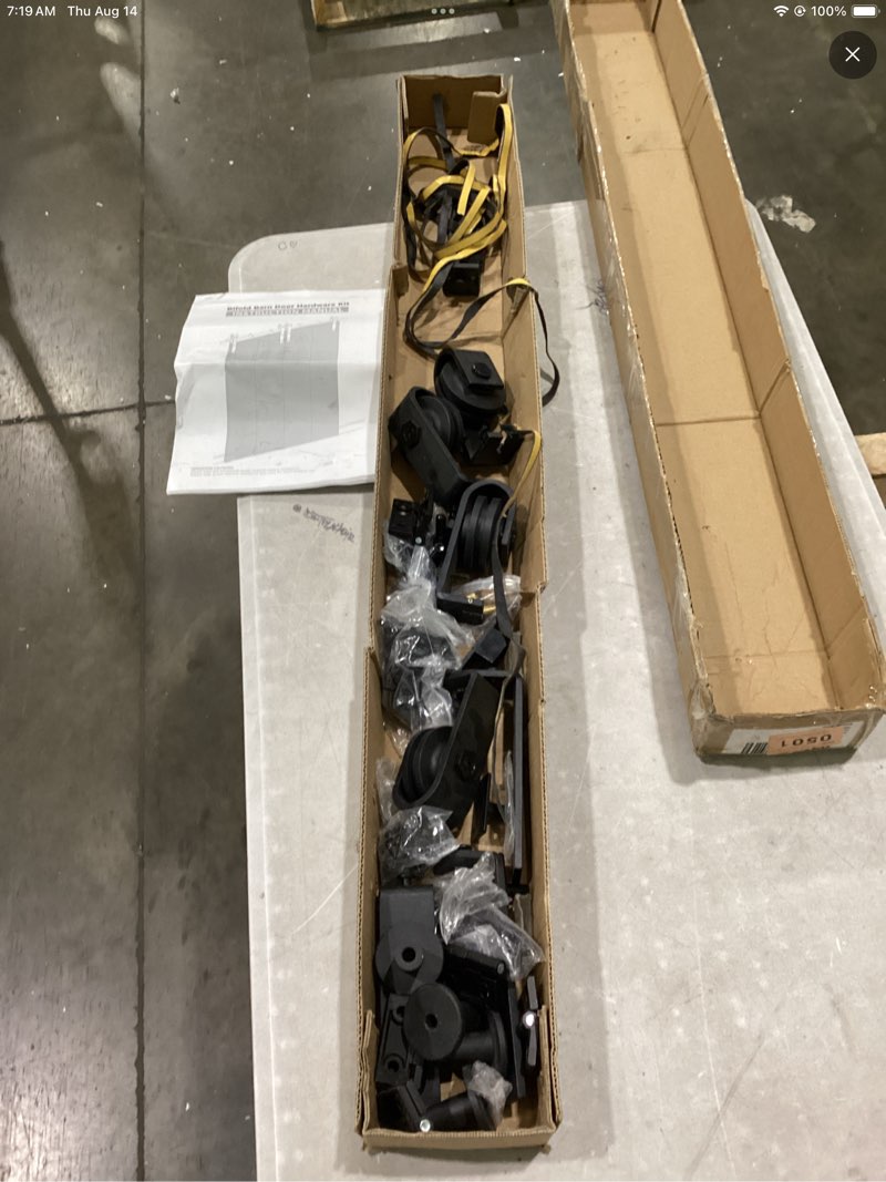 Barn door hardware